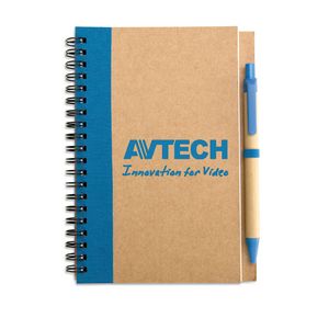 SONORA PLUS Bloc-notes recyclé et stylo - GiftRetail IT3775