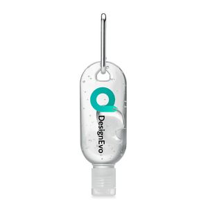 Compacte Handreiniger Gel met Karabijnhaak 30ml