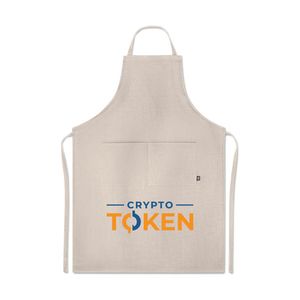 NAIMA APRON Keukenschort van hennep