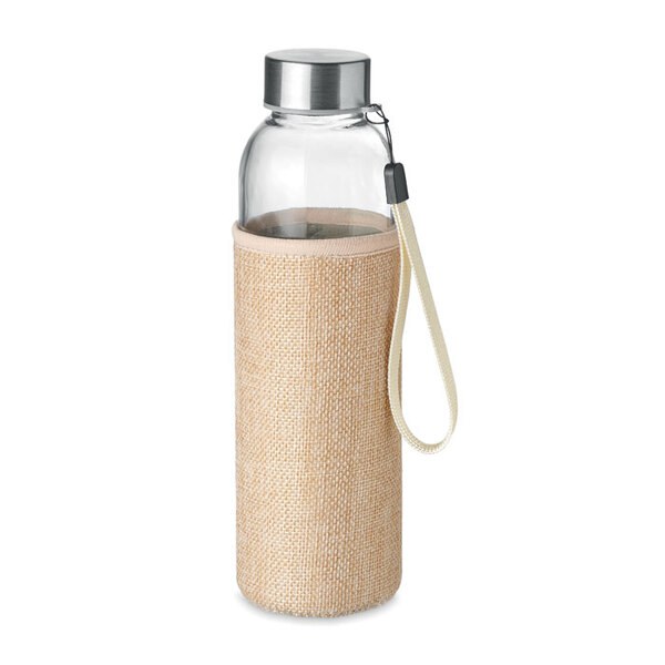 UTAH TOUCH Glazen drinkfles in tasje - GiftRetail MO6168
