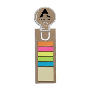 IDEA Eco-Friendly Lightbulb Bookmark with Sticky Notes