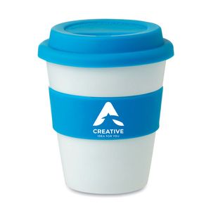 ASTORIA PP beker met siliconen deksel - GiftRetail MO8078