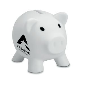 SOFTCO Tirelire Cochon Moderne en PVC avec Bouchon ABS - GiftRetail MO8132