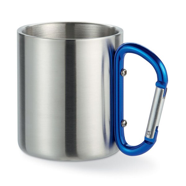 TRUMBO Mug acier et anse mousqueton - GiftRetail MO8313