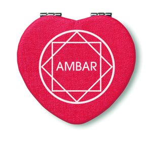 GLOW HEART Miroir en cœur, en PU