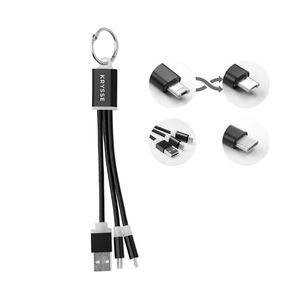 RIZO Key Ring with Micro USB and Type C Cable - GiftRetail MO9292