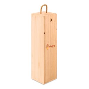 VINBOX Stijlvolle Houten Wijnkist met Koordhandvat