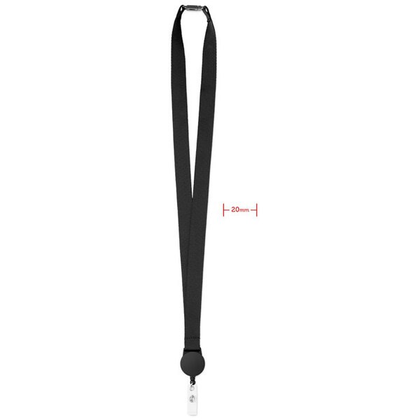 ZIP LANYARD Tour de cou avec badge extensible - GiftRetail MO9852