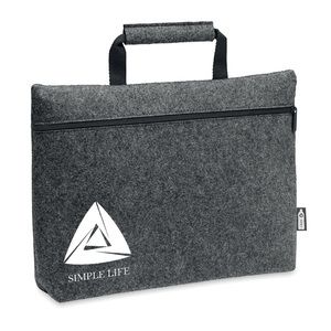 TAPLA RPET vilt laptop tas met rits - GiftRetail MO6718