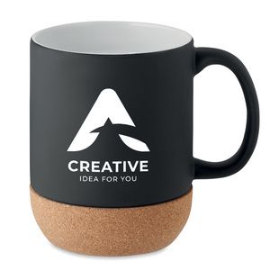 MATT Eco-Friendly Matt Ceramic Mug with Cork Base 300ml