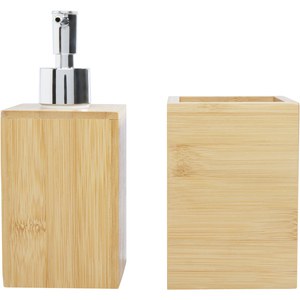 Hedon 3-piece bamboo bathroom set - EgotierPro 126195