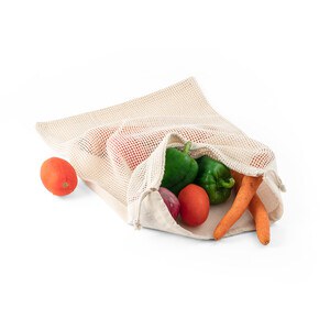 100% cotton bag (120 g/m²) with 100% cotton mesh on the front (100 g/m²) - Egotier 92935