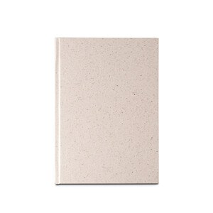 A5 notepad with hard cover made from organic elephant matter (80%) - Egotier 93294