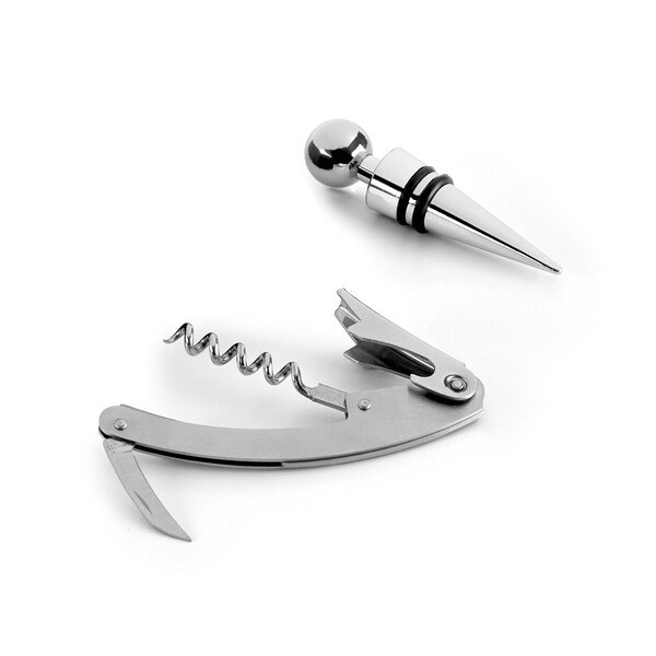 Set à vin en zinc et acier inoxydable - Egotier 94191