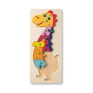 Puzzle en forme de dinosaure en contreplaqué de pin - Egotier 98003