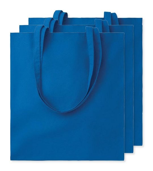 Pak van 3 GiftRetail MO9268 - COTTONEL COLOUR + Katoenen boodschappentas