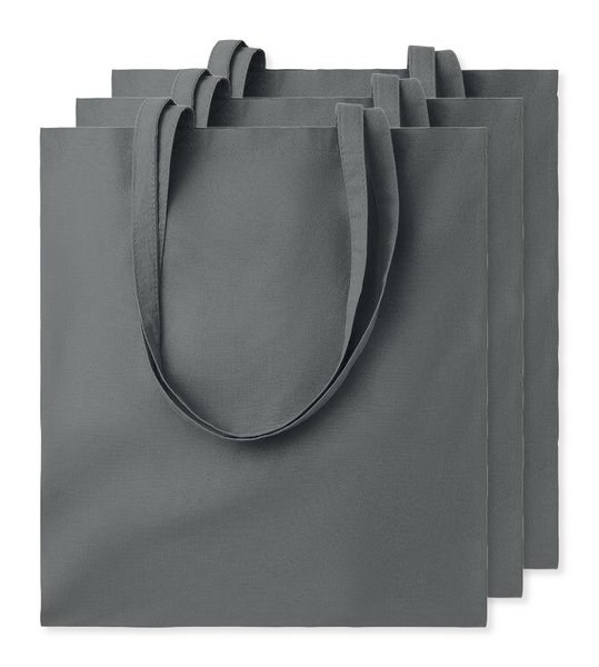Pak van 3 GiftRetail MO9268 - COTTONEL COLOUR + Katoenen boodschappentas