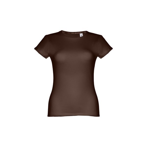 TH Clothes 11155 - T-shirt ceinturé en coton pour femme