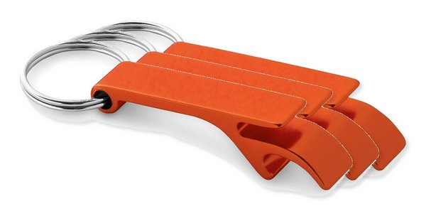 Pack de 30 Egotier 93151 - Porte-clés en aluminium avec ouvre-capsules
