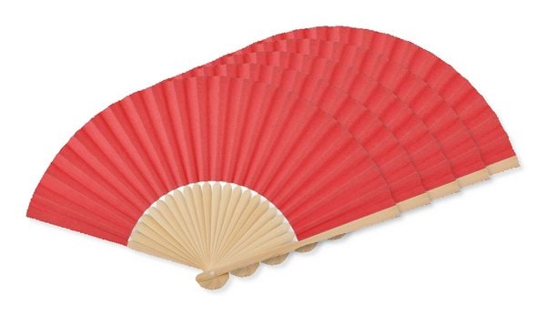 Pak van 50 GiftRetail MO6828 - FANNY PAPER Waaier bamboe