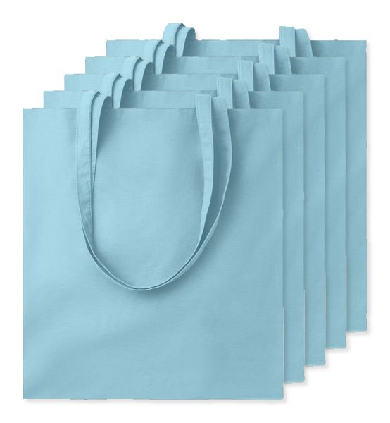 Pak van 50 GiftRetail MO9268 - COTTONEL COLOUR + Katoenen boodschappentas
