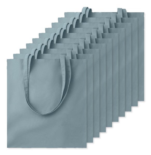 Pak van 100 GiftRetail MO9268 - COTTONEL COLOUR + Katoenen boodschappentas