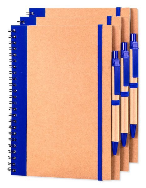 Pack of 30 Goya 30108 - A5 Cardboard Notebook with Pen & Elastic RECIKLA