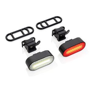 XD Collection P513.84 - Lumino RCS jeu de feux de vélo en plastique recyclé rechargeables par USB