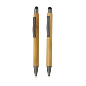 XD Collection P611.10 - Ensemble de stylos modernes en bambou dans une boîte