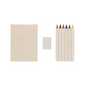 XD Collection P611.36 - Micki GRS Infinity ensemble de 6 crayons de couleur avec bloc-notes