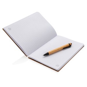 XD Collection P772.15 - A5 Bamboe notitieboek & pen set