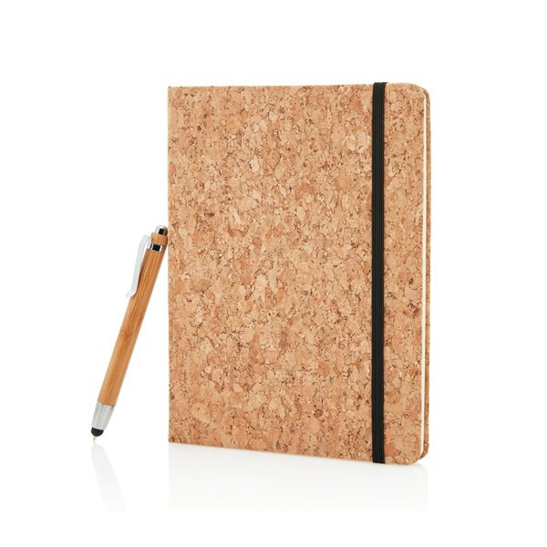 XD Collection P773.77 - A5 kurken notitieboek incl. touchscreen pen