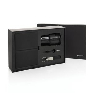 Swiss Peak P774.67 - Swiss Peak RCS certified deluxe business gift set w/ tumbler