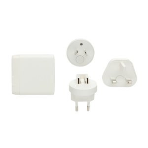 XD Collection P821.02 - Chargeur de voyage TravelCharge Pro RCS rplastic avec USB-C