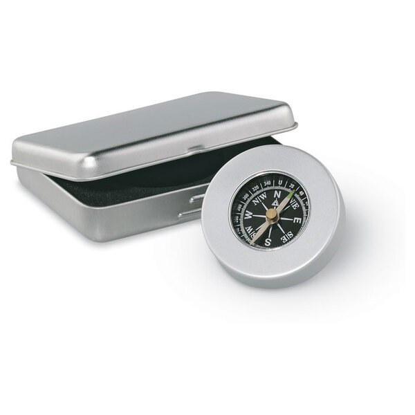 TARGET Klassieke Aluminium Nautische Kompas in Blik - GiftRetail AR1249