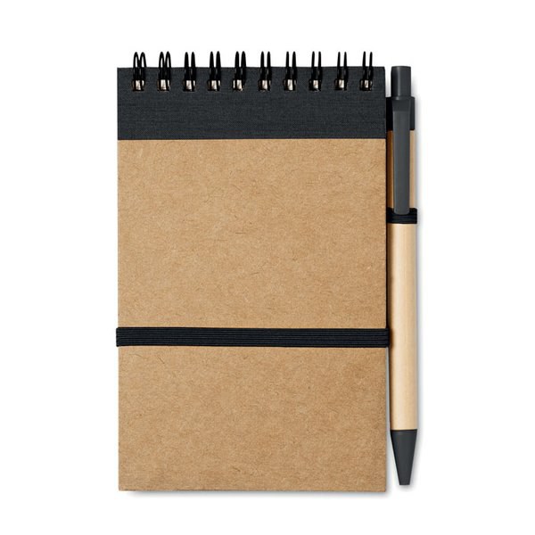 SONORA Bloc-notes recyclé et stylo - GiftRetail IT3789