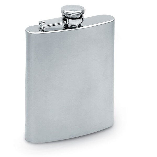 SLIMMY FLASK Grote veldvles van mat roestvrij staal - GiftRetail KC4703