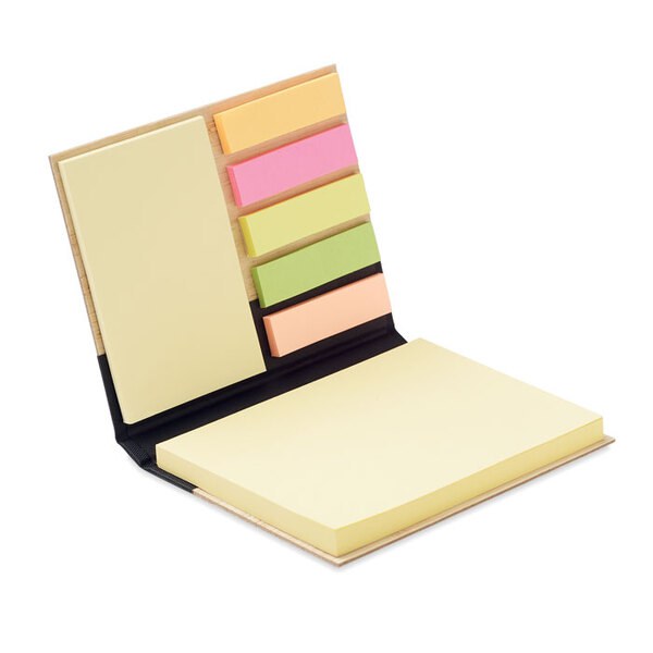 VISIONBAM Notes adhésives housse en bambo - GiftRetail MO6529