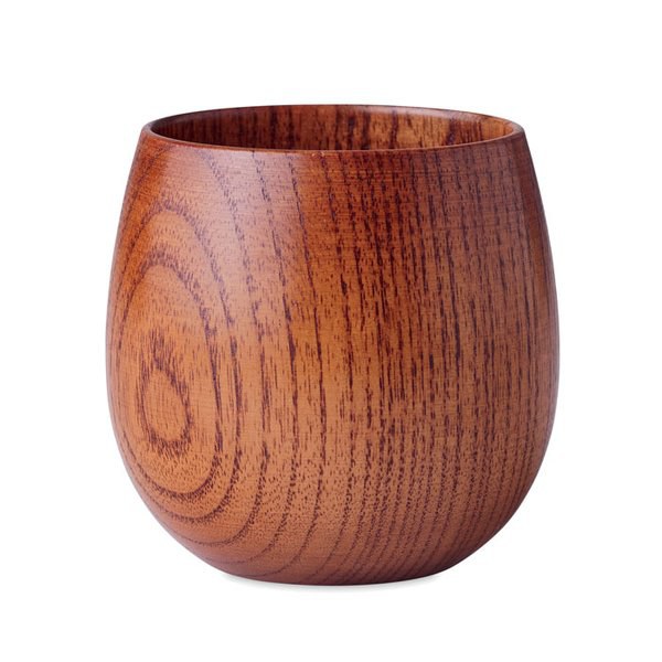 OVALIS Gobelet en bois de chêne 250 ml - GiftRetail MO6553