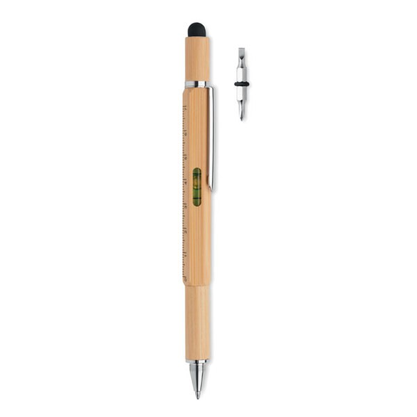 TOOLBAM Stylo niveau à bulle en bambou - GiftRetail MO6559