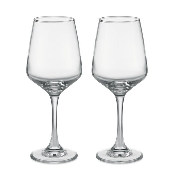 CHEERS Set van 2 wijnglazen - GiftRetail MO6643