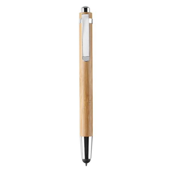 BYRON Bamboe balpen met touch tip - GiftRetail MO8052