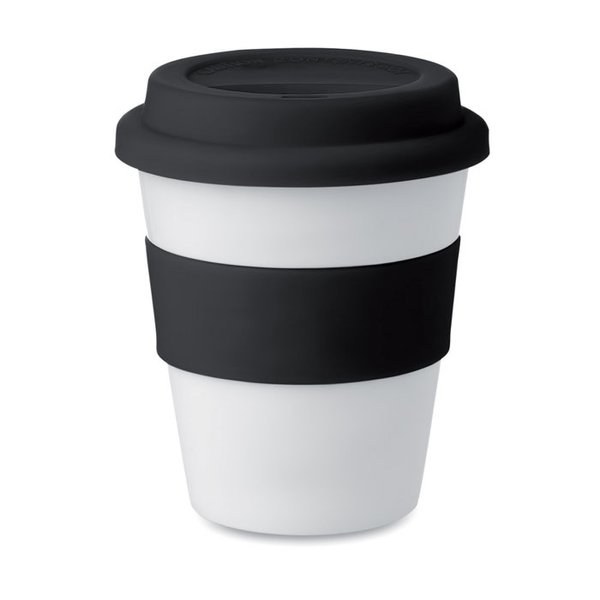 ASTORIA Gobelet PP, couvercle silicone - GiftRetail MO8078