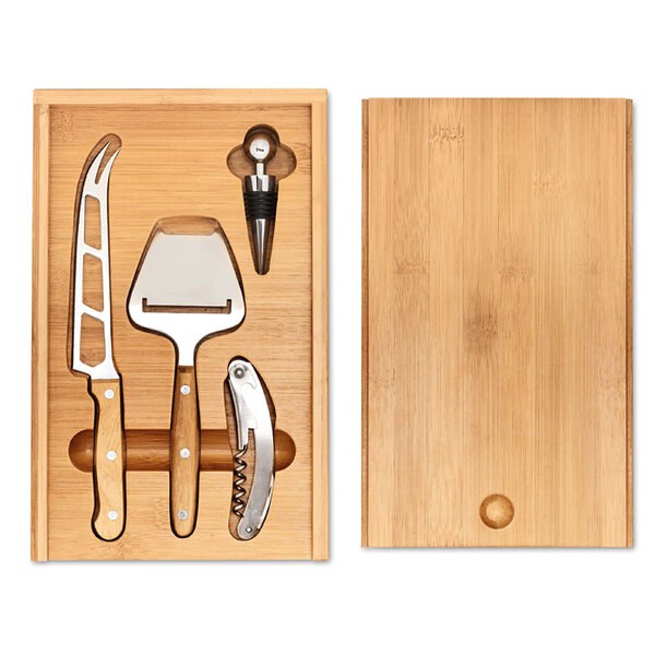 WINE&CHEESE Kaas- en wijnset - GiftRetail MO8416