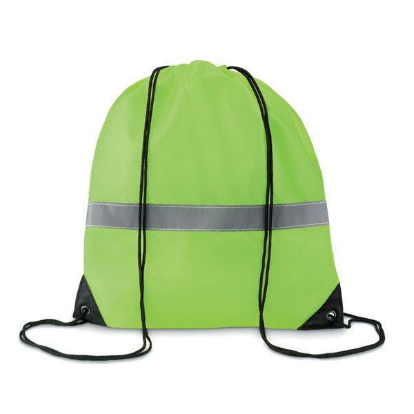 STRIPE Sac à cordons avec bandes réfl - GiftRetail MO8868