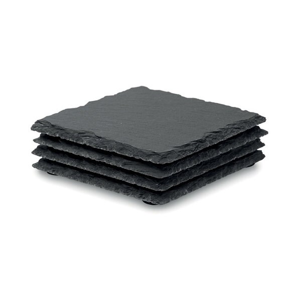 SLATE4 Sous-verres en ardoise - GiftRetail MO9124