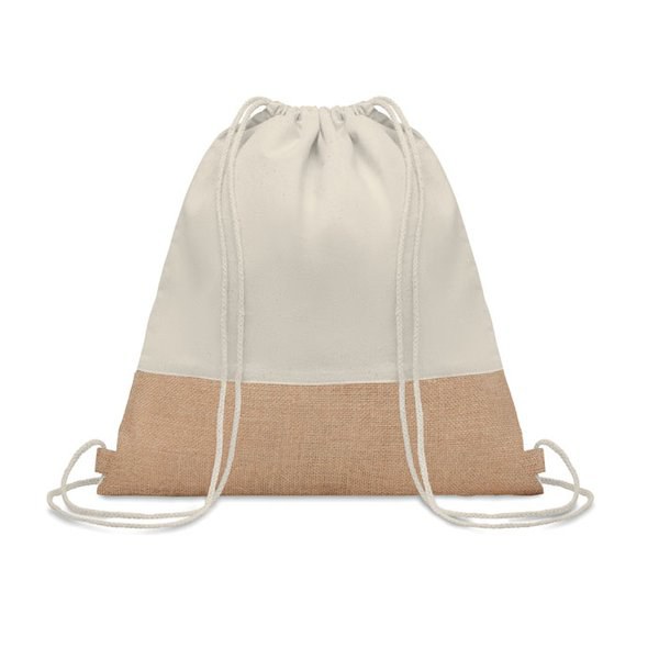 INDIA Rugzak met jute - GiftRetail MO9516