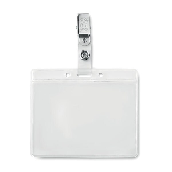 CLIPBADGE Badge holder PVC - GiftRetail MO9642