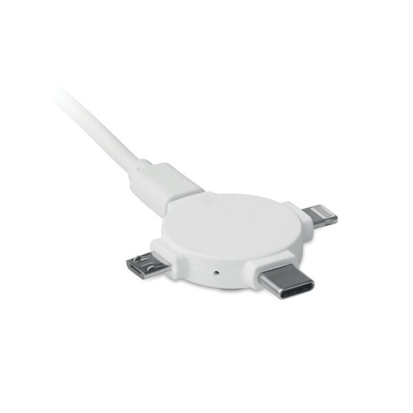 LIGO CABLE Câble avec adaptateur  3 en 1 - GiftRetail MO9654