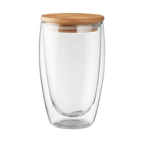 TIRANA LARGE Dubbelwandig drinkglas 450ml - GiftRetail MO9721